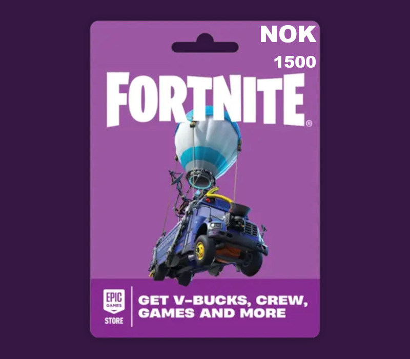 Fortnite NOK 1500 PC Epic Games Gift Card NO